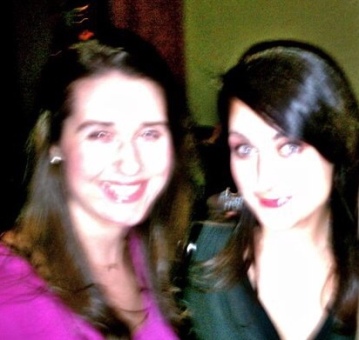 blurrrryyyy but the only pic i can find of us in recent years!